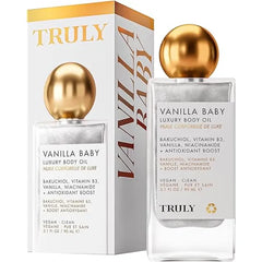 Truly Beauty Luxury Body Oil Hydrating Shimmer Oil for Glowing Skin Bakuchiol & Niacinamide for Collagen Boost Plumping Body Shimmer Oil for Hydration, Firmness & Brightening 3.1 Fl Oz