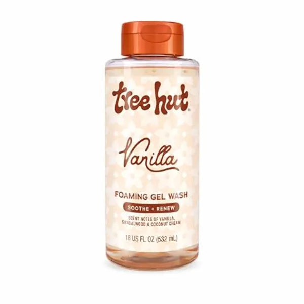 Tree Hut Foaming Gel Wash, Moisturizing & Hydrating Body Wash with Shea Butter, Gently Cleanses for Soft, Fresh & Radiant Skin