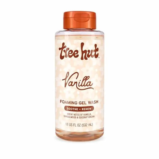 Tree Hut Foaming Gel Wash, Moisturizing & Hydrating Body Wash with Shea Butter, Gently Cleanses for Soft, Fresh & Radiant Skin