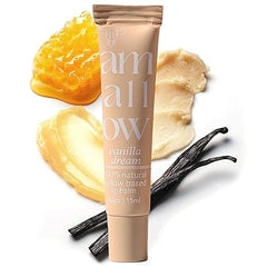 Amallow All Natural Tallow Lip Balm Squeezable Tube Grass Fed/Finished Beef Tallow + Organic Beeswax & Vanilla & Orange Essential Oils