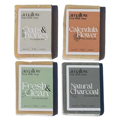 Amallow Premium Goat Milk Soap Bars Dry Skin, Gentle, Organic & Soothing Hand Made in USA with Real Goat Milk Large