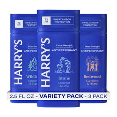 Harry's Extra-Strength Antiperspirant Deodorant, Sweat & Odor Control Antiperspirant for Men - 2.5 oz Pack of 3