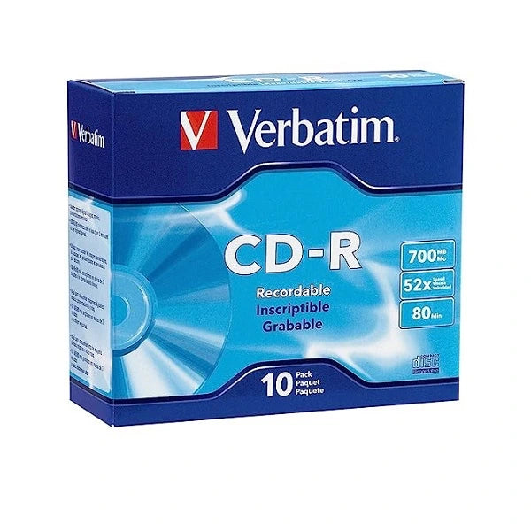Verbatim CD-R 700MB 52x Branded (10 PACK) (94935)