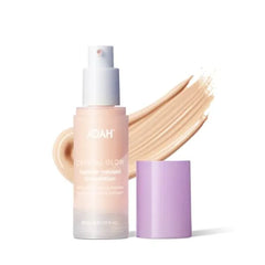 JOAH Crystal Glow Peptide-Infused Foundation, 2-in-1 Multitasking Korean Makeup with Blurring Face Primer, Luminizer, Hydration & Skin Defense for a Flawless Finish, 30ml