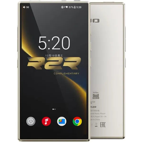 FiiO M33 R2R Portable HiFi Music Player, Snapdragon 680, 8GB RAM + 128GB Storage, True R2R DAC, XMOS XU316 USB Audio, 1100mW Balanced Output, AUTO EQ, 5.5” Full HD Display