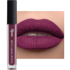 Mynena Liquid Matte Lipstick Long-Lasting Waterproof | Lightweight Comfortable Non-Drying | High Pigment Intense Color Lip Stain | Paraben-Free Talc-Free Vegan & Cruelty-Free