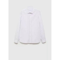 MANGO Men's Striped Cotton Shirt