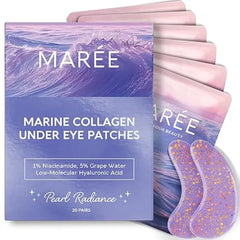 MAREE Eye Gels Pads Under Eye Patches for Puffy Eyes and Dark Circles with Collagen & Hyaluronic Acid Anti Wrinkles Under Eye Masks Skincare Treatment for Puffiness & Bags Parches Para Ojeras