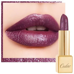 Oulac Lipstick for Women with Metallic 3D Shine Lightweight Hydrating Formula, High Impact Lip Color, Vegan Beauty, Full Coverage Lip Makeup