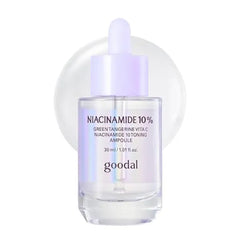 GOODAL Green Tangerine Vita C Niacinamide 10 Toning Ampoule Facial Serum for Natural Glow, Daily Use, Pore Minimizer for Face, Hydrating, Korean Skincare, K Beauty