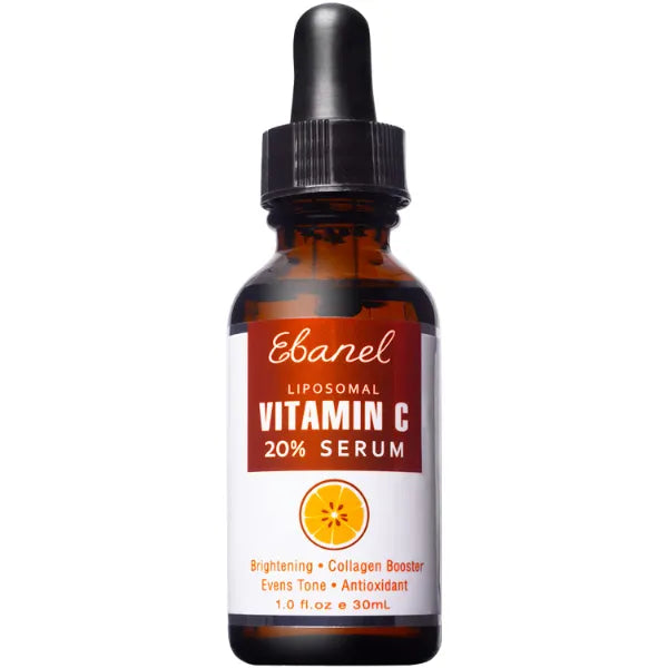 Ebanel Vitamin C Serum for Face with Ferulic Acid, Retinol, Vitamin B5 & E, Antioxidant Brightening Serum for Radiant Skin, Age-Defying Facial Care for Day and Night