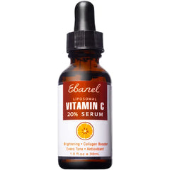 Ebanel Vitamin C Serum for Face with Ferulic Acid, Retinol, Vitamin B5 & E, Antioxidant Brightening Serum for Radiant Skin, Age-Defying Facial Care for Day and Night