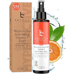 Beauty by Earth Hyaluronic Acid Toner for Face USA Made with Natural, Organic Ingredients Hydrating Toner with Niacinamide, Softens and Smoothes Dry & Sensitive Skin, Fragrance Free Skin Care Spray