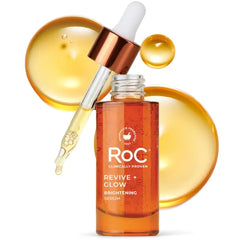 RoC Multi Correxion Revive + Glow Vitamin C Treatment – 10% Active Vitamin C Face Serum & Brightening Eye Balm with Retinol Eye Cream Packette