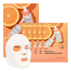 Hanskin Hyaluron Glow Sheet Mask Korean Hydrating Face Mask with Hyaluronic Acid, Rosehip Extract & Madecassoside for Plump, Calm & Dewy Skin Moisturizing Glass Skin Serum Mask 10EA