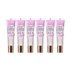 Ruby Kisses Broadway Vita-Lip Clear Lip Gloss 6pcs , Ultra-Hydrating & Soothing Formula with Vitamin Oils, High-Shine Non-Sticky Finish, Healing Glossy Lip Balm Locks in Moisture.