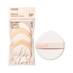 Espoir Be Velvet Air Puff | Soft & Smooth Sponge Applicator for Flawless and Easy Makeup, Suitable for Cushion and Liquid Foundation, Cream, Powder, Concealer, Round Shape, Korean Base Tools
