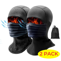 Voofly 2-Pack Balaclava Ski Mask - Windproof Thermal Fleece Neck Warmer for Skiing, Snowboarding, Motorcycling & Outdoor Use