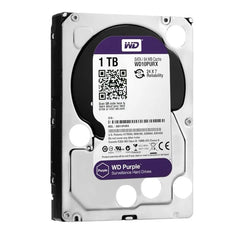 WD WD10PURX Purple 1TB Surveillance Hard Disk Drive - 5400 RPM Class SATA 6 Gb/s 64MB Cache 3.5 Inch