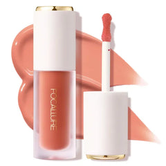 FOCALLURE Silky Cream Liquid Blush,Leaving a Matte Dewy Makeup Look,Easy to Apply and Create a Natural Flush,Long Lasting and Lightweight Cheek Blush Face Makeup