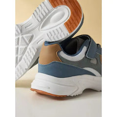 Colour Block Sneakers with Hook and Loop Closure Multicolor