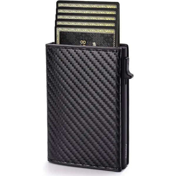 Generic1 Ultra Thin Carbon Fiber Wallet for Men - Black