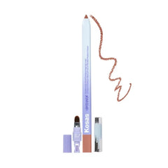 Kosas Hotliner Retractable Lip Liner Pencil with Built-In Brush & Sharpener - Easy Contouring, Hydrating, Long-Lasting - Pigmented Creamy Texture for Plumping Lips - Hyaluronic Acid & Konjac