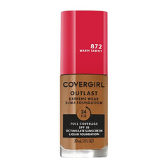 Covergirl Outlast Extreme Wear 3-in-1 Full Coverage Liquid Foundation, SPF 18 Sunscreen