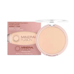 Mineral Fusion Pressed Powder Foundation, Fair Skin Age Defying Foundation Makeup with Matte Finish, 0.32 Oz