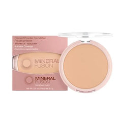 Mineral Fusion Pressed Powder Foundation, Fair Skin Age Defying Foundation Makeup with Matte Finish, 0.32 Oz