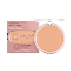 Mineral Fusion Pressed Powder Foundation, Fair Skin Age Defying Foundation Makeup with Matte Finish, 0.32 Oz