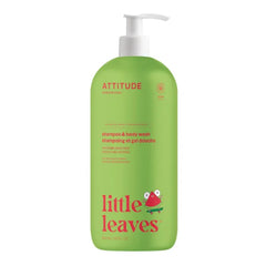 ATTITUDE Shampoo and Body Wash for Kids, EWG Verified Hair and Body Cleanser, Dermatologically Tested Soap, Plant and Mineral Based Bath Products, Vegan - 16 Fl Oz
