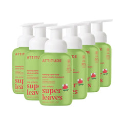 ATTITUDE Foaming Hand Soap for Kids, EWG Verified, Dermatologically Tested, Plant- and Mineral-Based Ingredients, Vegan - 10 Fl Oz