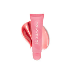 Tower 28 LipSoftie Tinted Lip Balm Treatment - Hydrating Glossy Balm + Overnight Lip Mask with Jojoba Oil + Shea Butter, Sweet, Cushiony Formula for Smooth, Soft Lips, SOS Vanilla