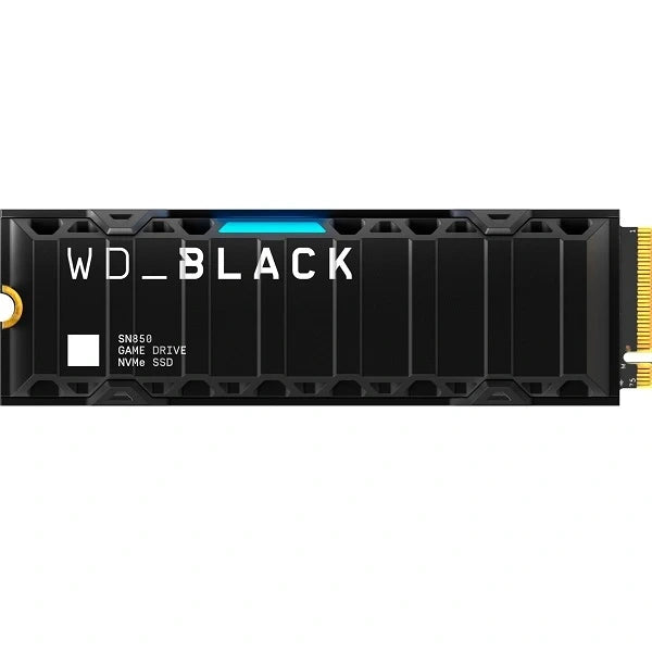 Western Digital Black SN850 2TB Internal SSD With Heatsink NVMe For PS5 (WDBBKW0020BBK-WRSN) - Black
