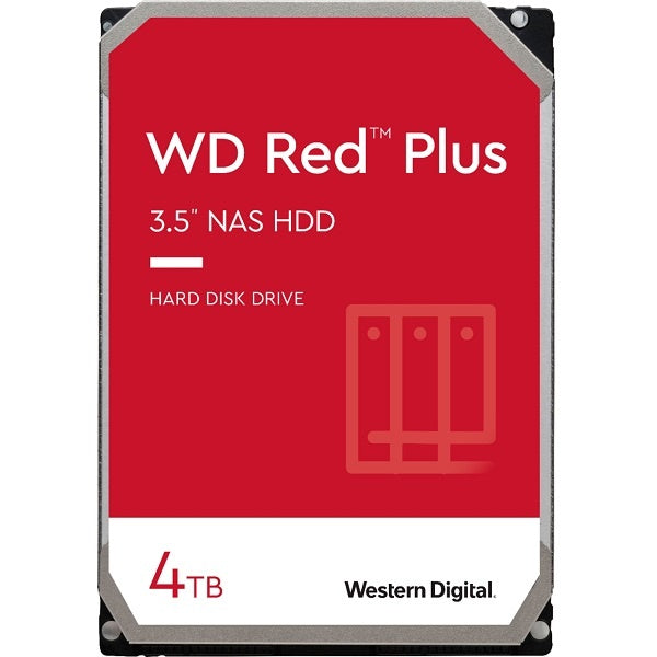 Western Digital Red Plus 3.5" Internal SATA NAS Hard Drive (WDBAVV0040HNC-WRSN) 4TB