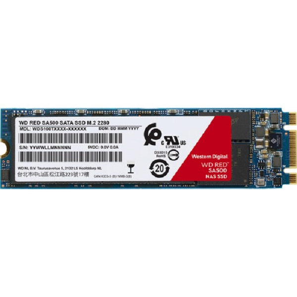 Western Digital SSD Red SA500 NAS SATA M.2 2280 (WDS500G1R0B) 500GB
