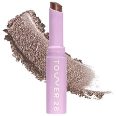 Tower 28 GoGo Cooling Shimmer Eyeshadow Stick - 8-Hour Wear Cream Eyeshadow + Precise Highlighter Stick - Water-Based Eye Makeup for Sensitive Eyes - Microplastic-Free Eye Shadow