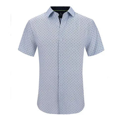 Tom Baine Men's Slim Fit Short Sleeve Dress Shirt