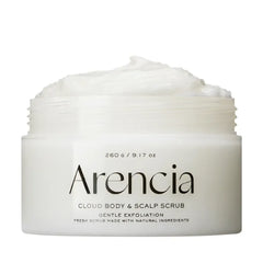 Arencia Fresh Cloud Sea Salt Body & Scalp Scrub - Gentle Exfoliation for Softer, Refreshed Skin and Scalp, Korean Skin Care