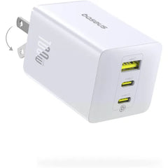 Baseus 100W USB-C Charger, 3-Port PPS Fast Charging Foldable Compact Wall Adapter for MacBook Pro/Air & More