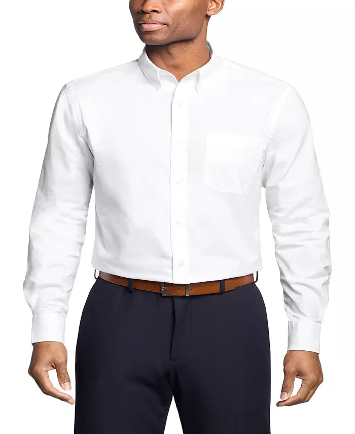 Tommy Hilfiger Men's TH Flex Regular Fit Washed Dress Shirt