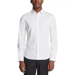 Michael Kors Men's Airsoft Slim Fit Untucked Dress Shirt