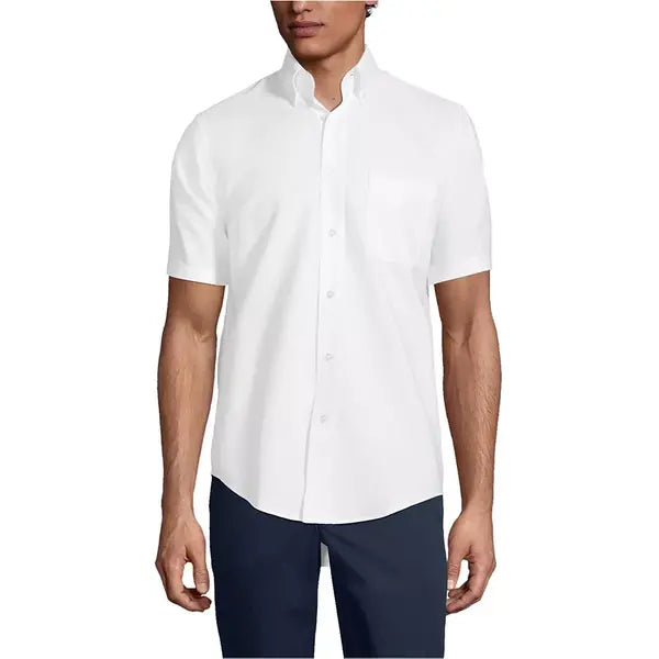 Tom Baine Men's School Uniform Short Sleeve Oxford Dress Shirt