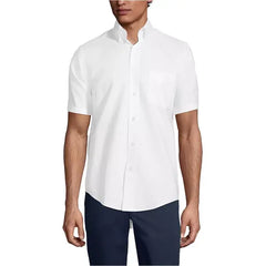 Tom Baine Men's School Uniform Short Sleeve Oxford Dress Shirt