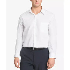 Van Heusen Men's Poplin Dress Shirt, Classic-Fit, Point Collar