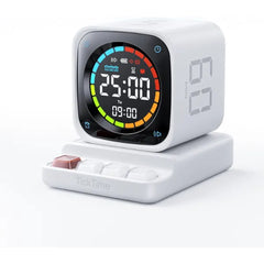 TICKTIME Pomodoro Timer Cube – Desk Productivity Timer with Custom Countdown, Stopwatch & Clock for Study, Work & ADHD Support