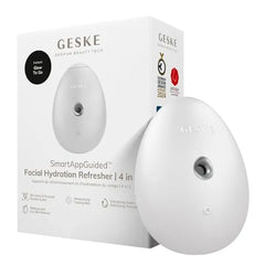 GESKE SmartAppGuided Facial Hydration Refresher 4 in 1 Water Atomizer Moisturizing Spray Machine Face Mister Humidifier for Natural Glow Reduce Redness & Dry Skin