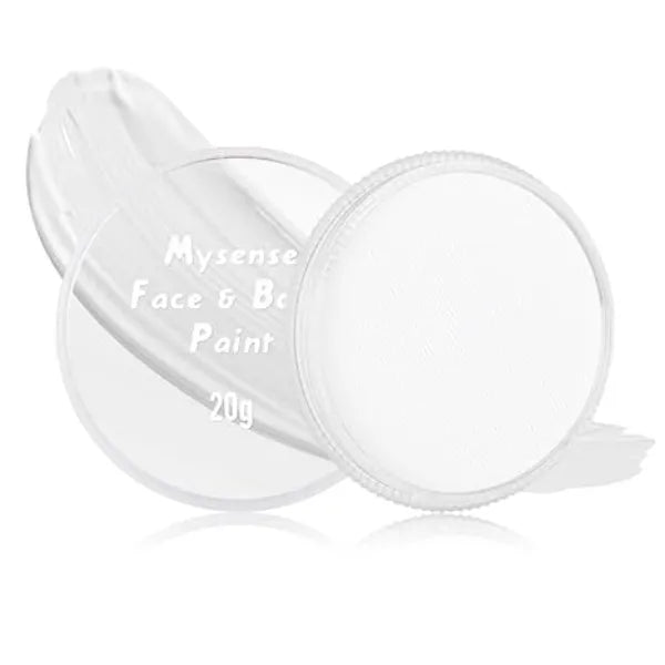 Mysense Clown Face Body Paint Makeup,Water Activated Painting for Adults Skeleton Skull Day of the Dead Cosplay SFX Costumes for Festivals Halloween