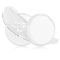 Mysense Clown Face Body Paint Makeup,Water Activated Painting for Adults Skeleton Skull Day of the Dead Cosplay SFX Costumes for Festivals Halloween